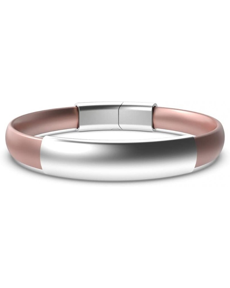 Elements MOD Silicone Bracelet - 4.25mm, 0.25mm Thick - Polished Clasp & Sleeve Rose X-Large $21.59 Bracelets