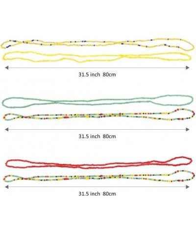 Waist Beads Body Chain for Women Colorful Stretchy African Waist Bead Body Jewelry one size: Length 31.5 Inch(80cm) Style05-c...