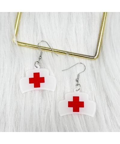 Nurse Earrings For Women Girls Acrylic Nurse Day Heart Drop Dangle Earrings Colorful Jewelry Gifts 1 Pair Style 1 $4.69 Earrings