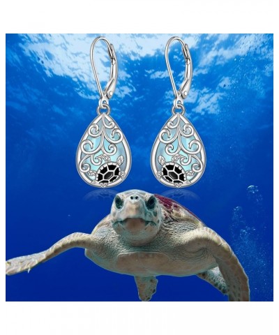 Sterling Silver Shamrock Cardinal Turtle Bee Panda Cow Penguin Octopus Black Cat Earrings for Women Turtle $17.89 Earrings