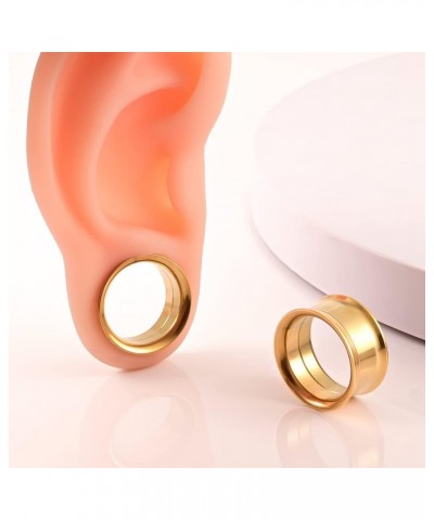 DIY Ear Gauges Hypoallergenic Saddle Ear Hangers Plugs Tunnels 316 Stainless Steel Ear Expander Stretchers Piercing Body Jewe...