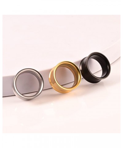 DIY Ear Gauges Hypoallergenic Saddle Ear Hangers Plugs Tunnels 316 Stainless Steel Ear Expander Stretchers Piercing Body Jewe...