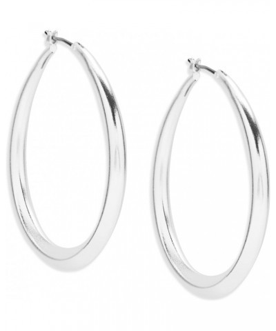 Basic Silver Tone Hoop Earrings $11.98 Earrings