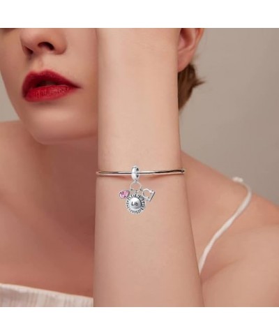 Constellation Charm for Women Bracelets Horoscope Zodiac Sign Teardrop Birthstone Birthday Anniversary Dangle Bead for Mom Gr...