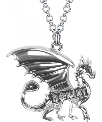 Enamel Alloy Dragon Necklace Fantasy Dinosaur Pendant Fashion Jewelry For Women Girls Charm Gift Violet $10.61 Necklaces