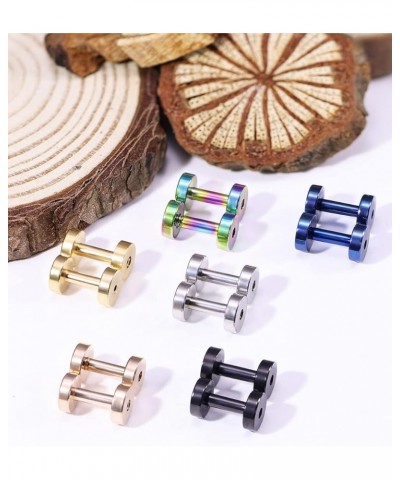 14G 12G 8G 6G 4G 2G 0G 00G Screw Fit Ear Gauges Kit Surgical Steel Tunnel Expander Earrings Earlobe Plugs Body Piercing Jewel...