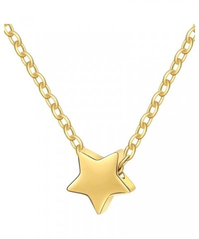 Stainless Steel Sliding Star Charm Wedding Party Holiday School Collar Necklace Gold $7.07 Necklaces