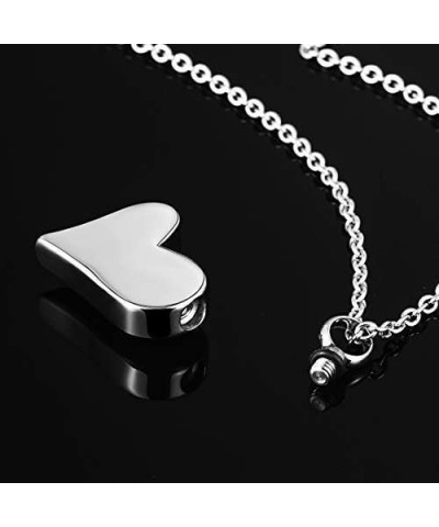 Cremation Urn Ashes Necklace "Dad Forever In My Heart" Stainless Steel Keepsake Waterproof Memorial Pendant Grandma $9.35 Nec...