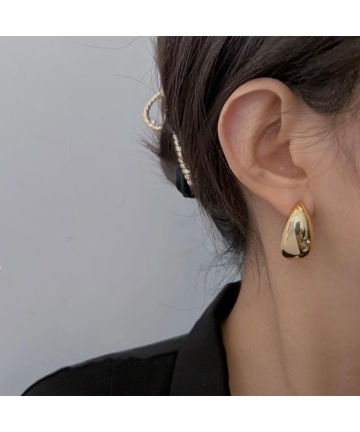 Hoop Earrings - Lightweight Hoop Earrings for Women and Girls A - Gold $4.39 Earrings