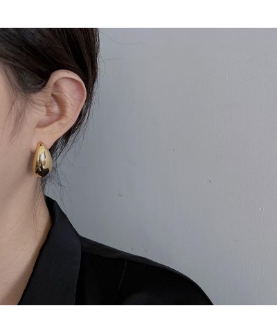 Hoop Earrings - Lightweight Hoop Earrings for Women and Girls A - Gold $4.39 Earrings