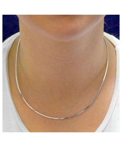 Sterling Silver Wire Choker Collar Necklace with Clasp Handmade 3/32 inch $19.90 Necklaces