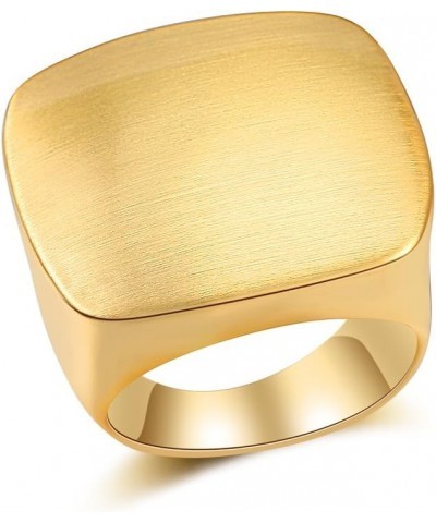 Gold Rings for Women 18K Gold Plated Band Rings Chunky Statement Ring Gift Gold 1 $10.23 Rings