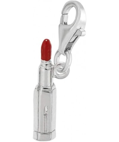 Lipstick Charm with Lobster Clasp Sterling Silver $18.29 Bracelets