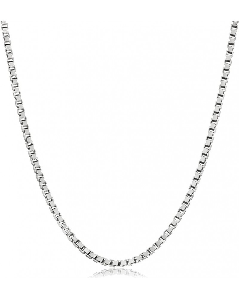 925 Sterling Silver Solid 2.5MM Box Chain Necklace For Women, Girls & Men - Made in Italy Comes With a Gift Box 28.0 Inches $...