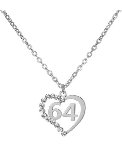 Stainless Steel Birth Year Number 10 to 99 Necklace Birthday Gift Anniversary Jewelry for Women 64 $13.03 Necklaces