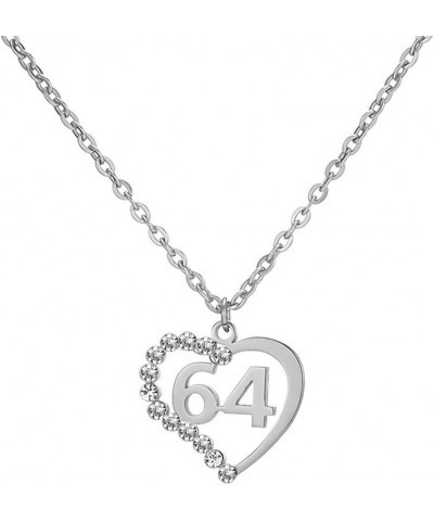 Stainless Steel Birth Year Number 10 to 99 Necklace Birthday Gift Anniversary Jewelry for Women 64 $13.03 Necklaces