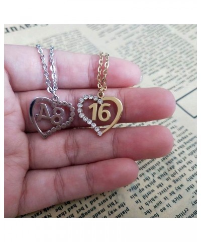 Stainless Steel Birth Year Number 10 to 99 Necklace Birthday Gift Anniversary Jewelry for Women 64 $13.03 Necklaces