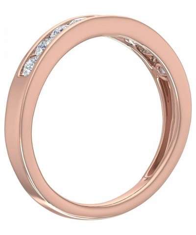 1/2 Carat Channel Set Diamond Wedding Band Ring in 14K Gold Rose Gold $130.35 Bracelets