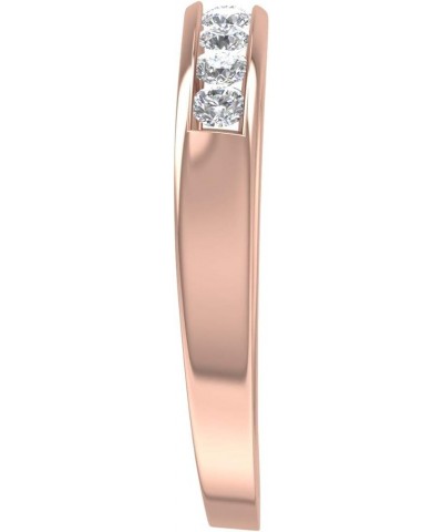 1/2 Carat Channel Set Diamond Wedding Band Ring in 14K Gold Rose Gold $130.35 Bracelets