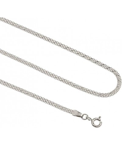 .925 Sterling Silver Italian Bismark Chain Necklace - Available In 1.8mm, 2.2mm, 3mm - Made In Italy - Multiple Lengths Avail...