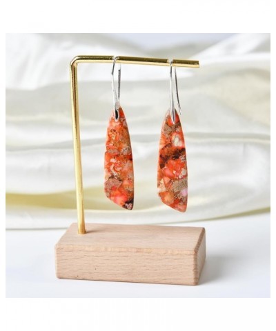 Beaded Drop Earrings Jasper Earrings for Women Bohemia Statement Hoop Dangle Earrings Type 19 $10.25 Earrings