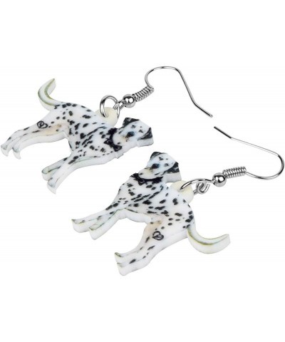 Acrylic Novelty Spot Dalmatian Dog Earrings Lovely Pets Drop Dangle Jewelry for Women Teens Girls Birthday Gifts Black and Wh...