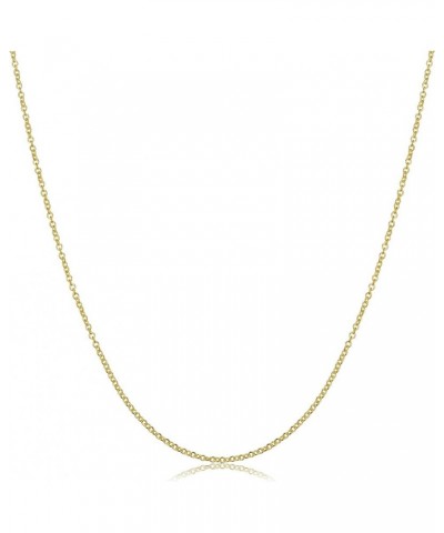 14k Gold 1.2 mm Round Cable Chain Necklace (16, 18, 20, 22, 24 or 30 inch) 24 Inches $48.75 Necklaces