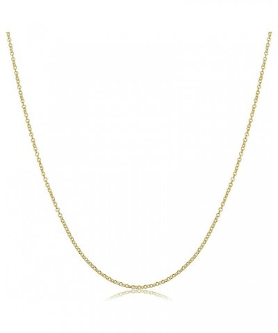 14k Gold 1.2 mm Round Cable Chain Necklace (16, 18, 20, 22, 24 or 30 inch) 24 Inches $48.75 Necklaces