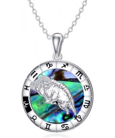 Zodiac Necklace 925 Sterlign Silver Constellation Pendant Astrology Horoscope Zodiac Sign Jewelry Christmas Birthday Gifts fo...