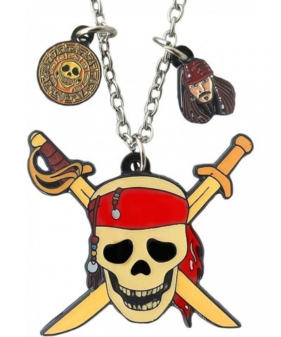 Pirates the Caribean Necklace Anime Cartoon Metal Horror Necklace Gifts for woman girl $8.18 Necklaces