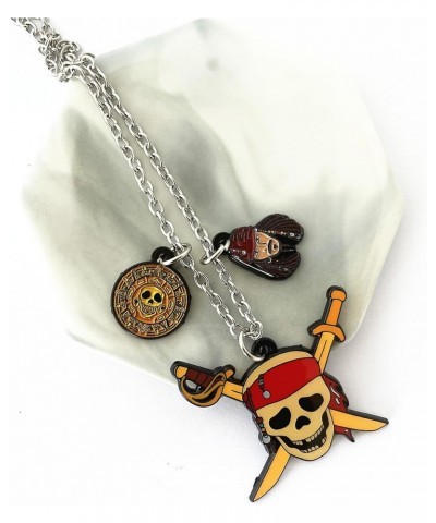 Pirates the Caribean Necklace Anime Cartoon Metal Horror Necklace Gifts for woman girl $8.18 Necklaces