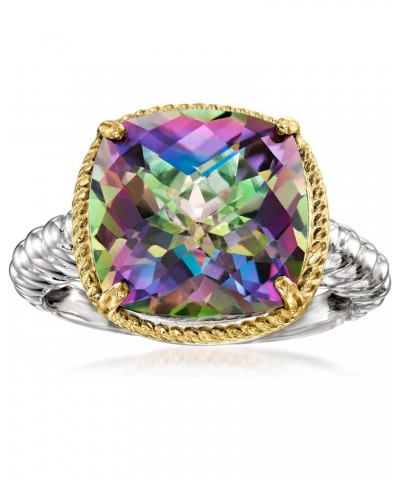 6.00 Carat Mystic Quartz Ring in Sterling Silver $73.92 Rings