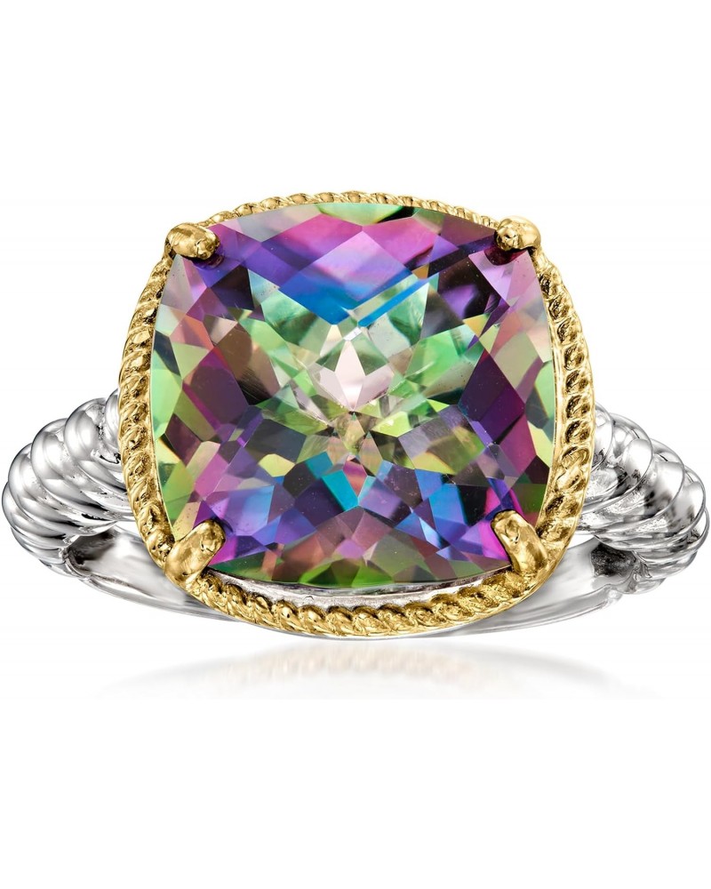 6.00 Carat Mystic Quartz Ring in Sterling Silver $73.92 Rings