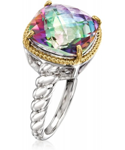 6.00 Carat Mystic Quartz Ring in Sterling Silver $73.92 Rings