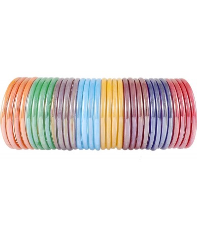 Newmakeinindia Multicolor Glass Pack Of 24 Bangle Set For Women 2.8 Inches Multicolor_2 $15.75 Bracelets