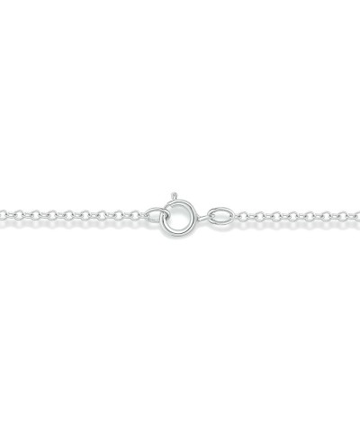 Diamond Infinity Lariat Necklace for Women in 925 Sterling Silver, Women's Silver Alphabet Pendant Necklace with Diamond Acce...