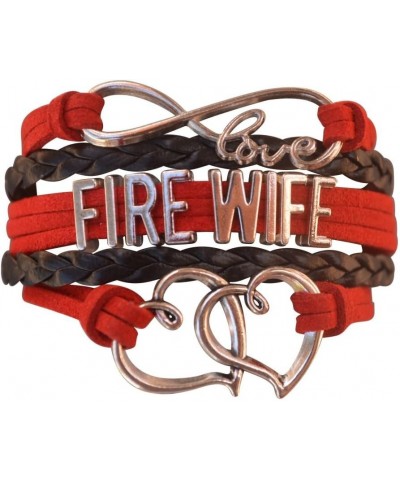 Firefighters Wife Gift, Fire Wife Bracelet, Proud Firefighters Wife Charm Bracelet - Makes Wife Gifts $8.00 Bracelets