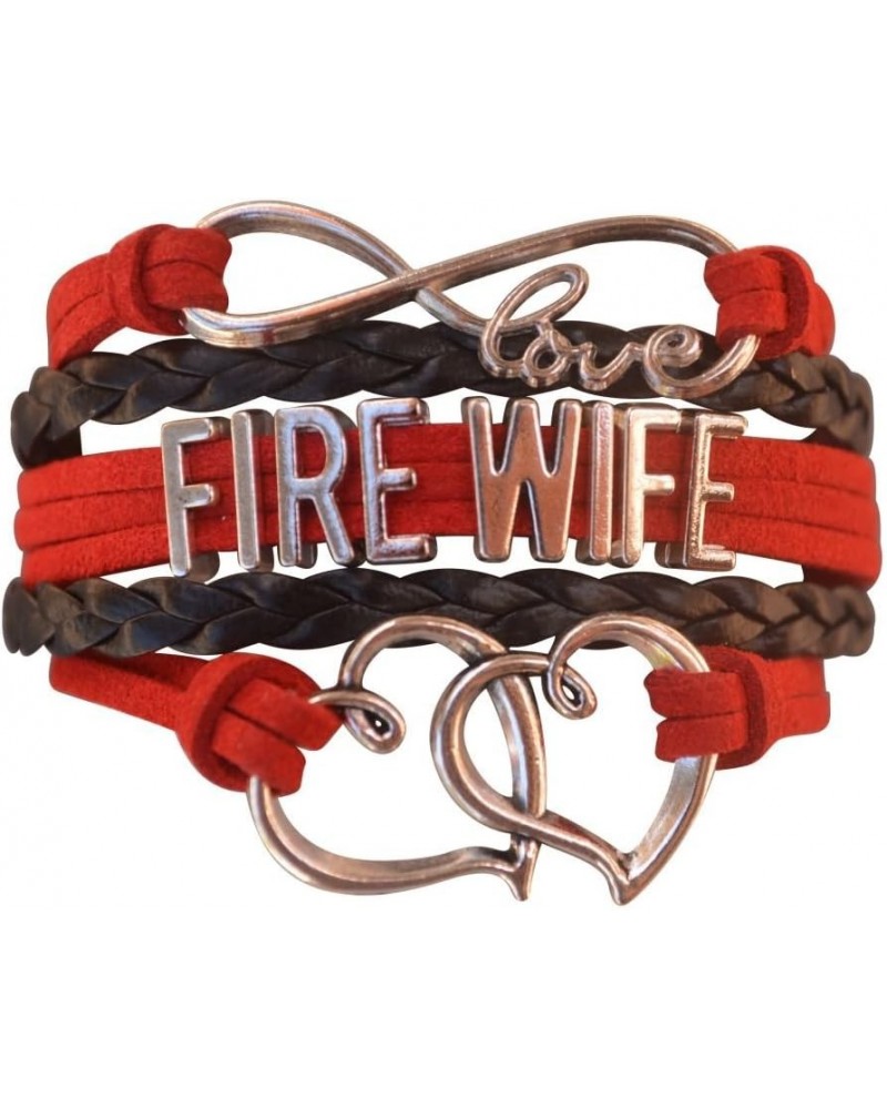 Firefighters Wife Gift, Fire Wife Bracelet, Proud Firefighters Wife Charm Bracelet - Makes Wife Gifts $8.00 Bracelets