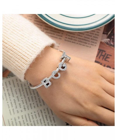 Letter Charms Fits Pandora Bracelets S925 Sterling Silver Initial Charms for Bracelets Alphabet A-Z Letters Bead Bracelets Ne...