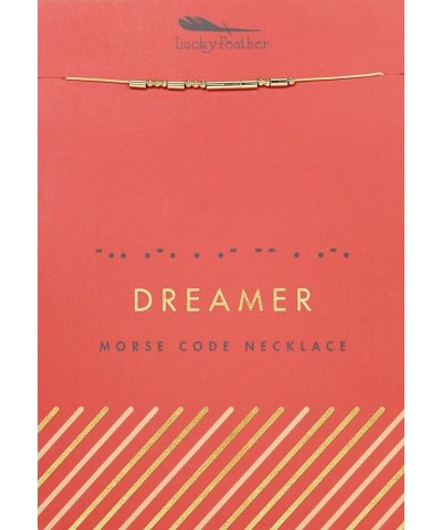Morse Code Secret Message Necklace DREAMER $11.33 Necklaces