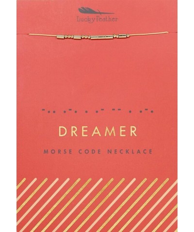 Morse Code Secret Message Necklace DREAMER $11.33 Necklaces