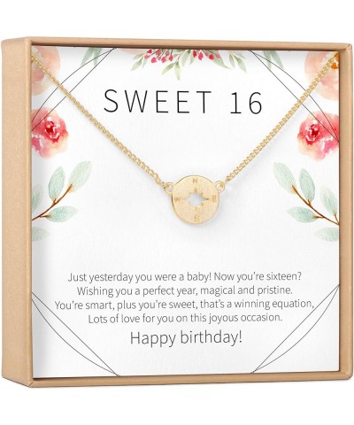 Infinity Sweet Sixteen Necklace | Modern Jewelry Pendant with Heartfelt Card for Women and Girls | Perfect 16th Birthday Gift...