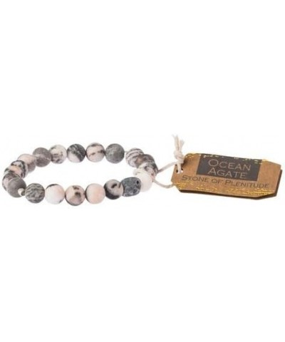 Stone Stacking Bracelet - Ocean Agate $11.76 Bracelets