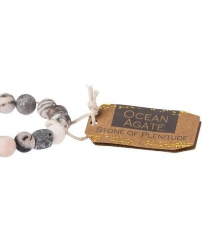 Stone Stacking Bracelet - Ocean Agate $11.76 Bracelets