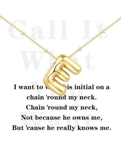 Initial Necklaces for Women 14K Gold Plated Dainty Bubble Letter Necklce Round Coin Pendant Engraved A-Z Necklace for Women P...