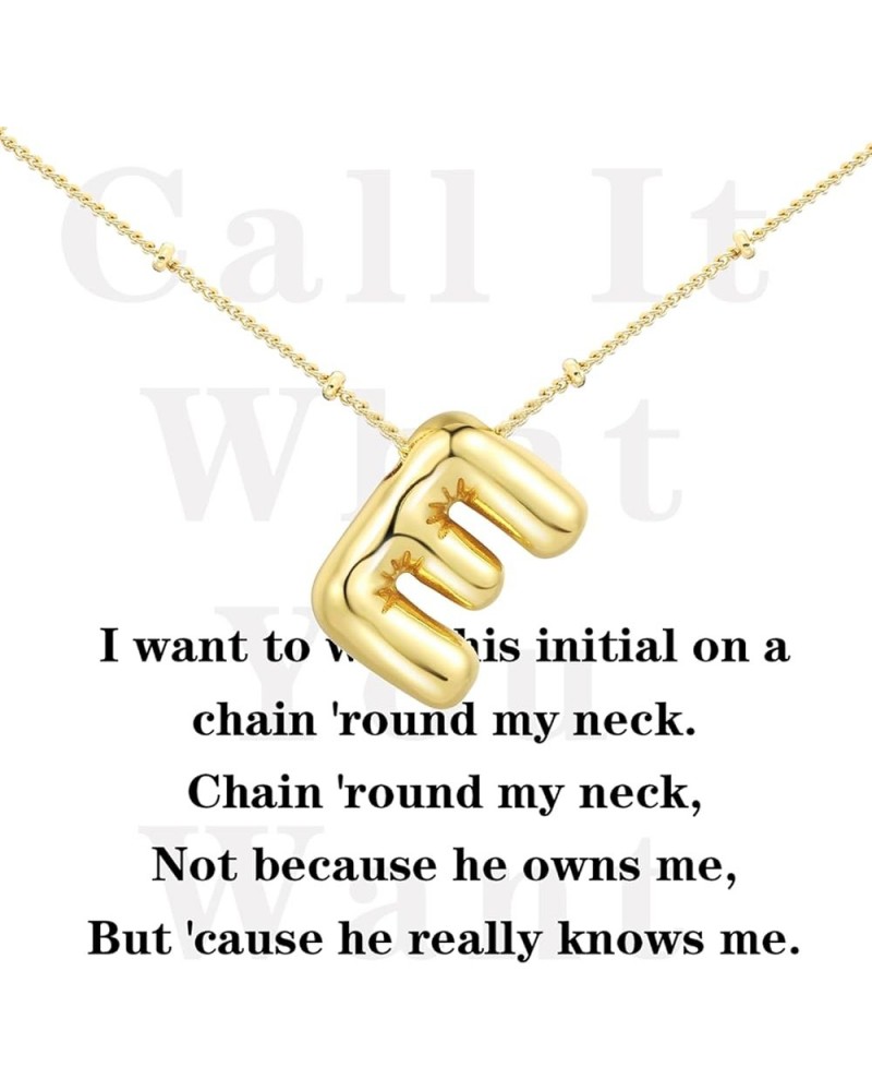 Initial Necklaces for Women 14K Gold Plated Dainty Bubble Letter Necklce Round Coin Pendant Engraved A-Z Necklace for Women P...