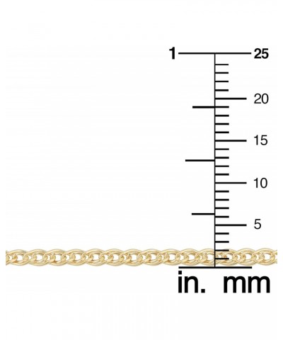 10k Yellow Gold 2.3 mm Link Chain Anklet (adjusts to 9 or 10 inch) $37.63 Anklets