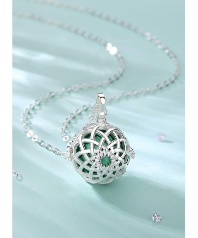 Harmony Ball Necklace Flower of Life Angel Chime Caller Necklace, Balls 20MM Llamador De Angeles Bola Necklace Pregnancy Gift...