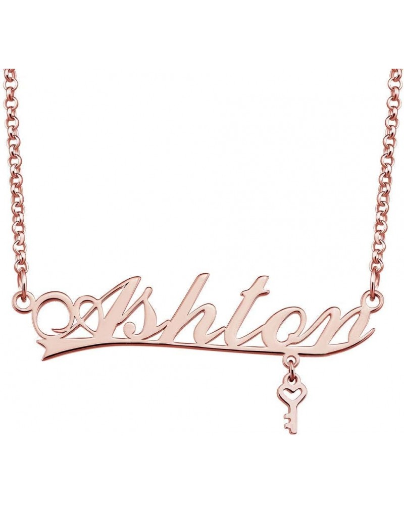 Personalized Name Necklace Rose Gold Customized Pendant Costom Ashton $10.79 Necklaces