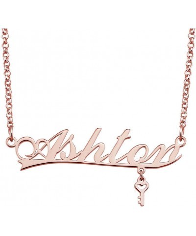 Personalized Name Necklace Rose Gold Customized Pendant Costom Ashton $10.79 Necklaces